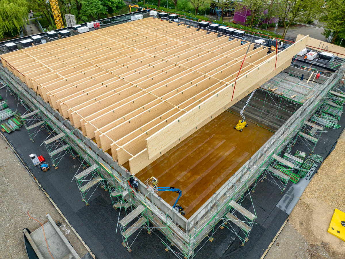 Neubau der Mehrzweckhalle am Lodererplatz in Erding