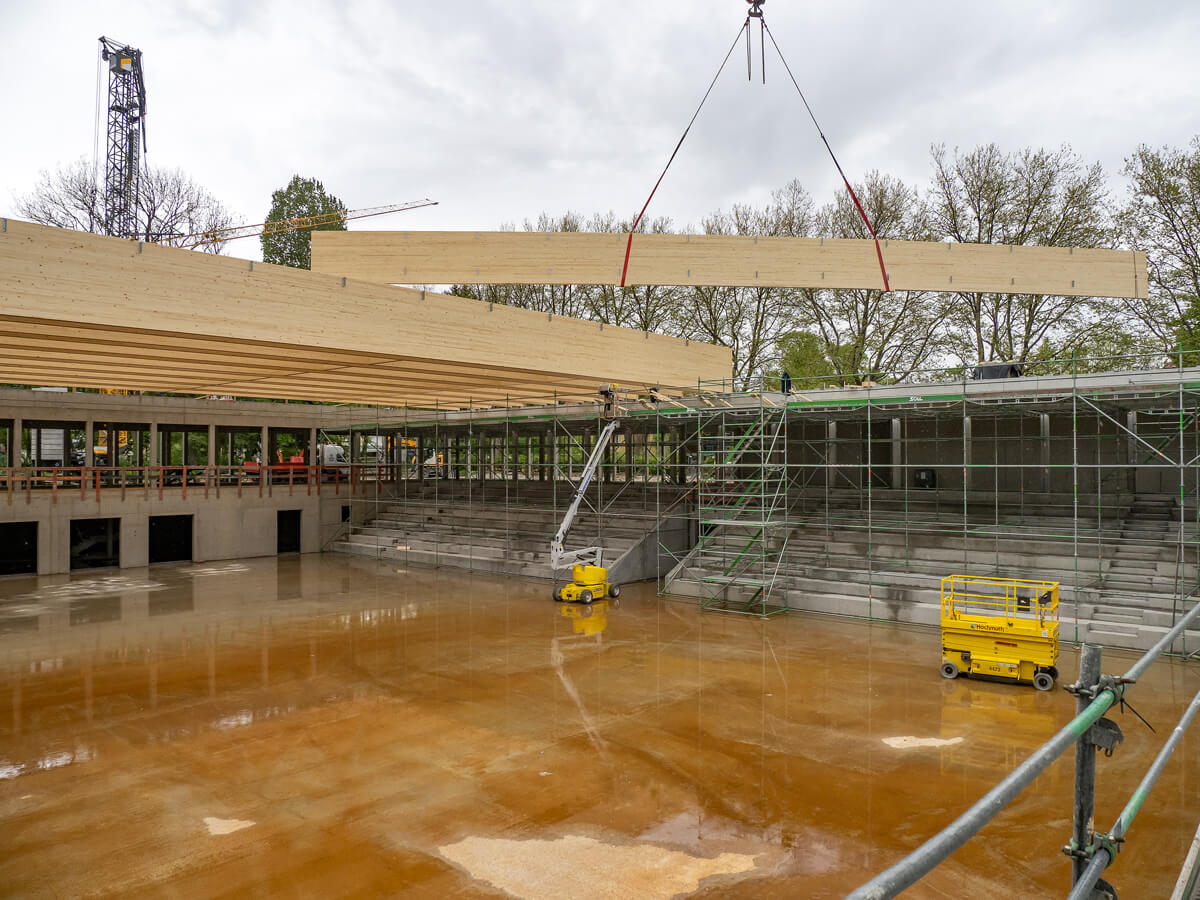 Neubau der Mehrzweckhalle am Lodererplatz in Erding