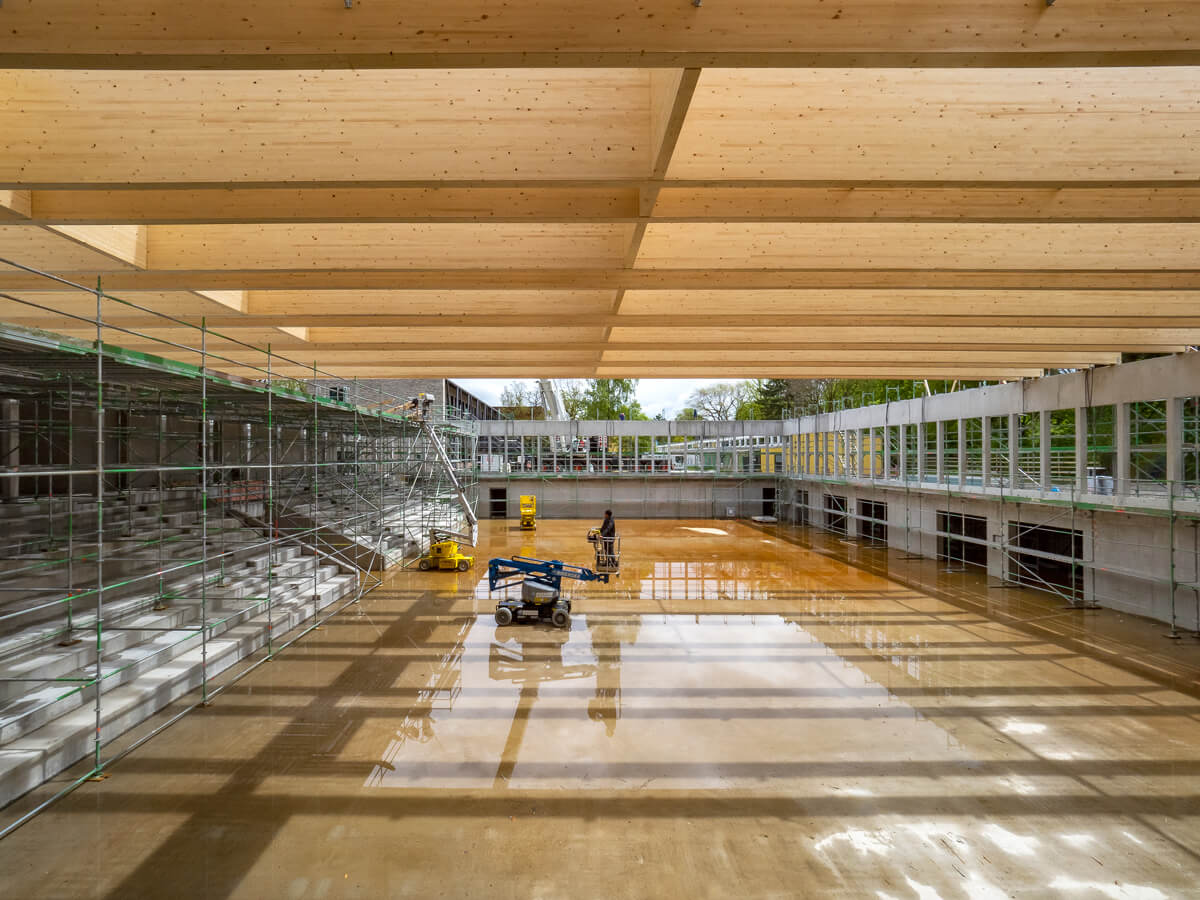 Neubau der Mehrzweckhalle am Lodererplatz in Erding